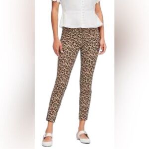 Banana Republic Animal Print Sloan Pants